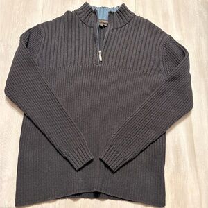 Royal Robbins Men's Charcoal Zip-Up Sweater